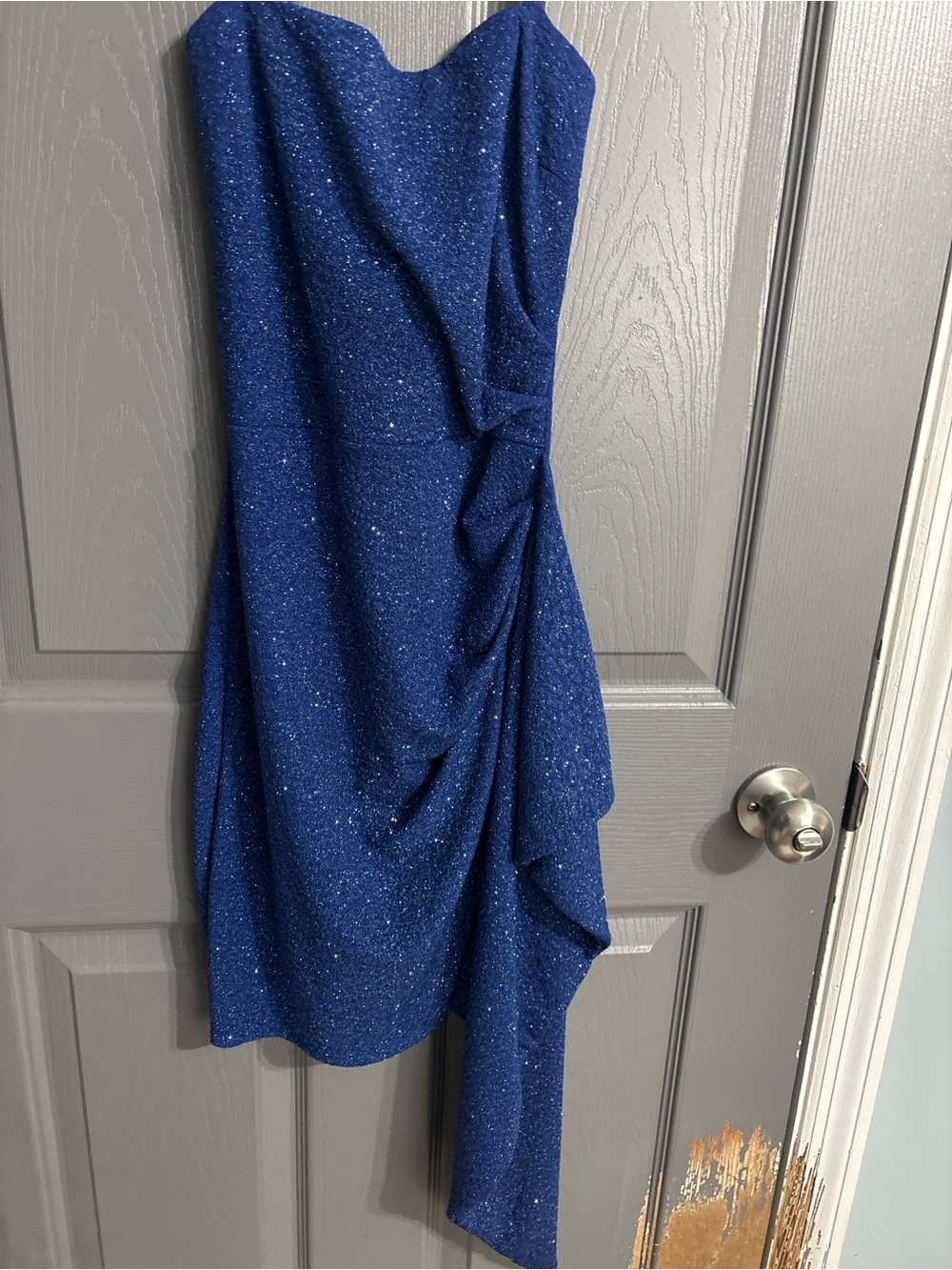 Windsor Strapless Royal Blue Sparkle Dress